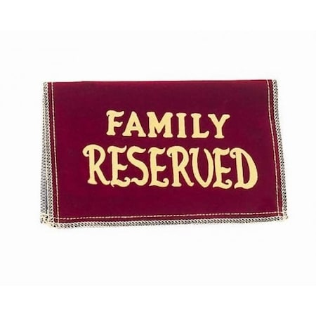 Velvet Reserved Seat Signs - Reserved